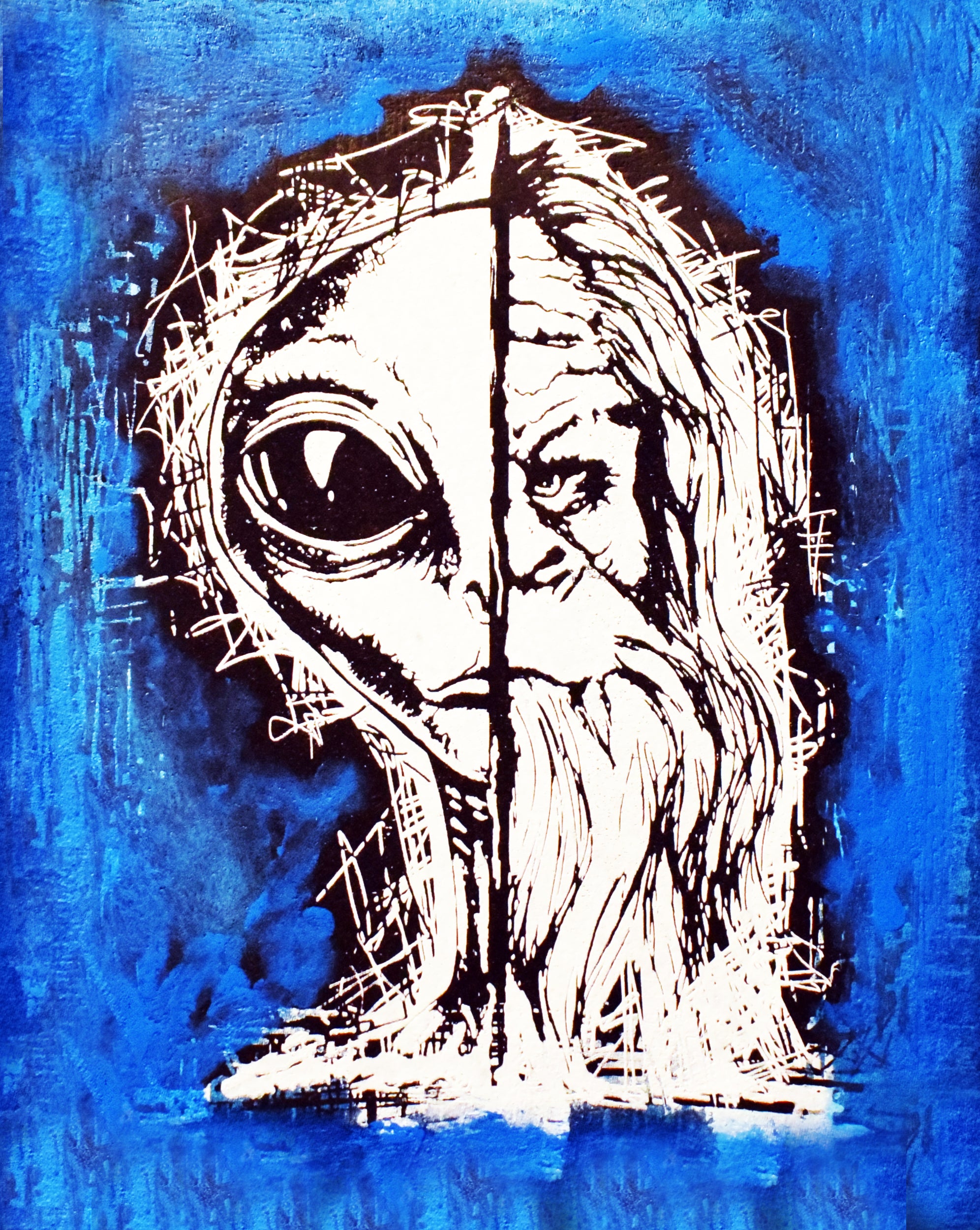 Interdimensional star being and sasquatch - Hoodie