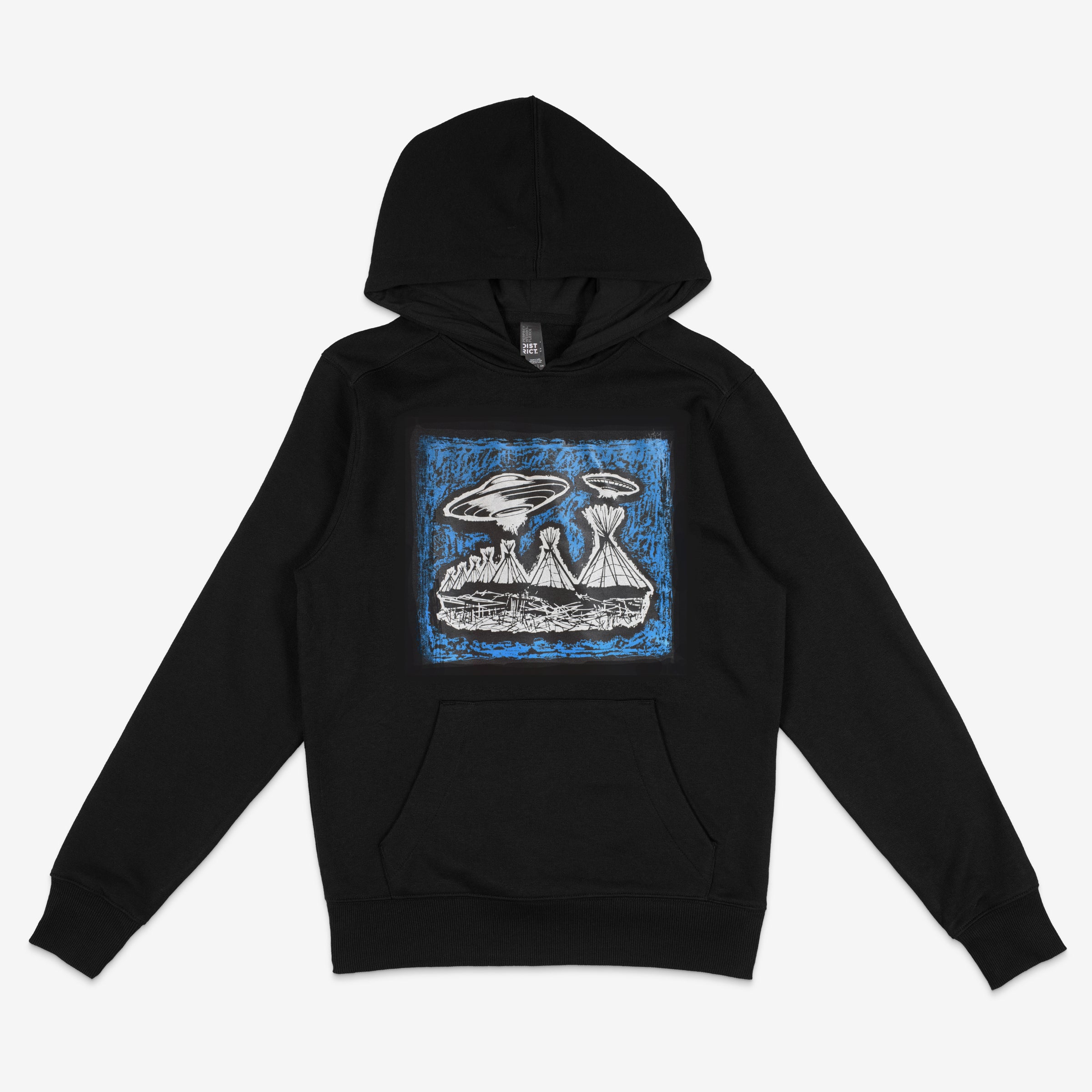 UFO's over seen teepee's - Hoodie