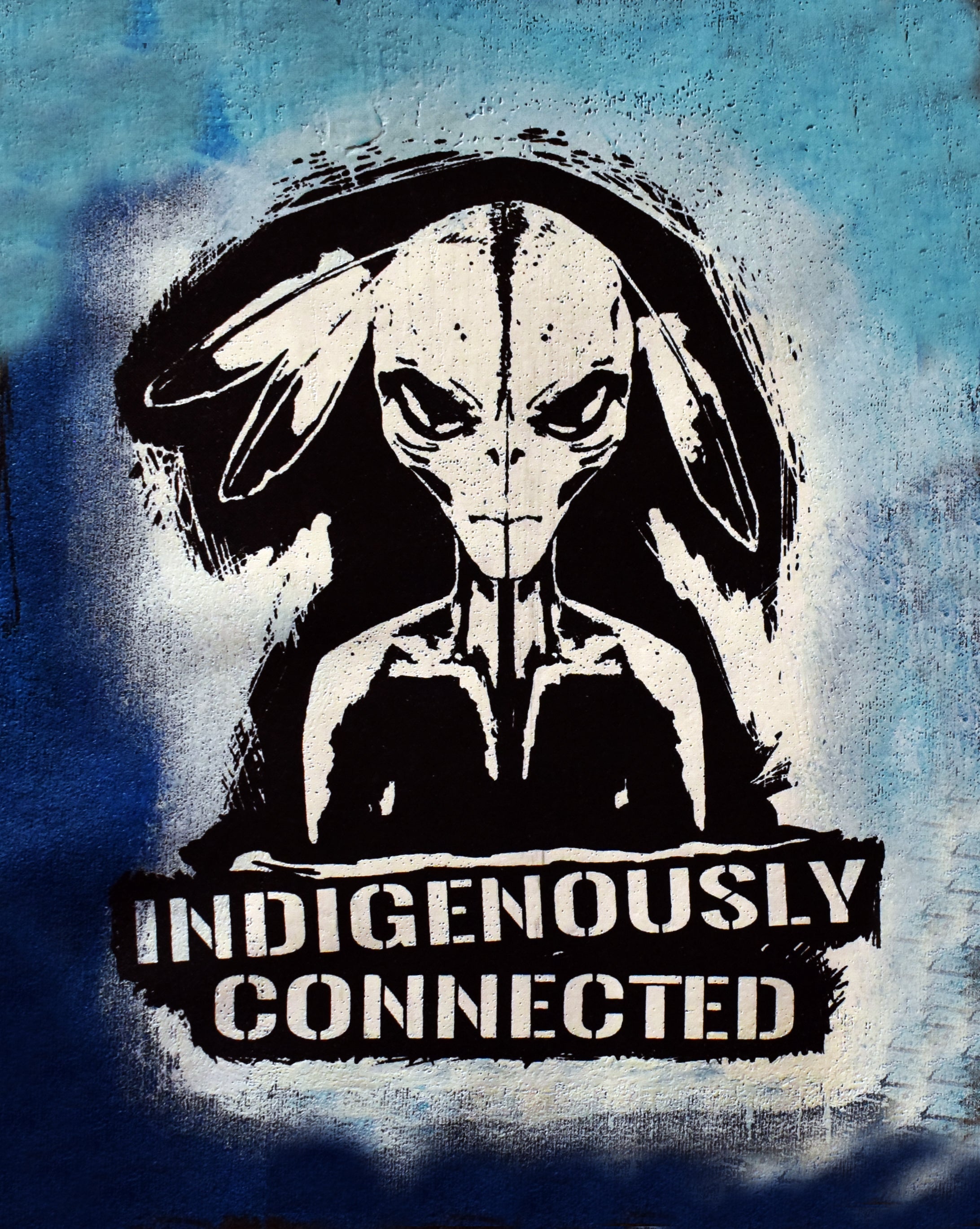Indigenously connected star being with feathers - Hoodie