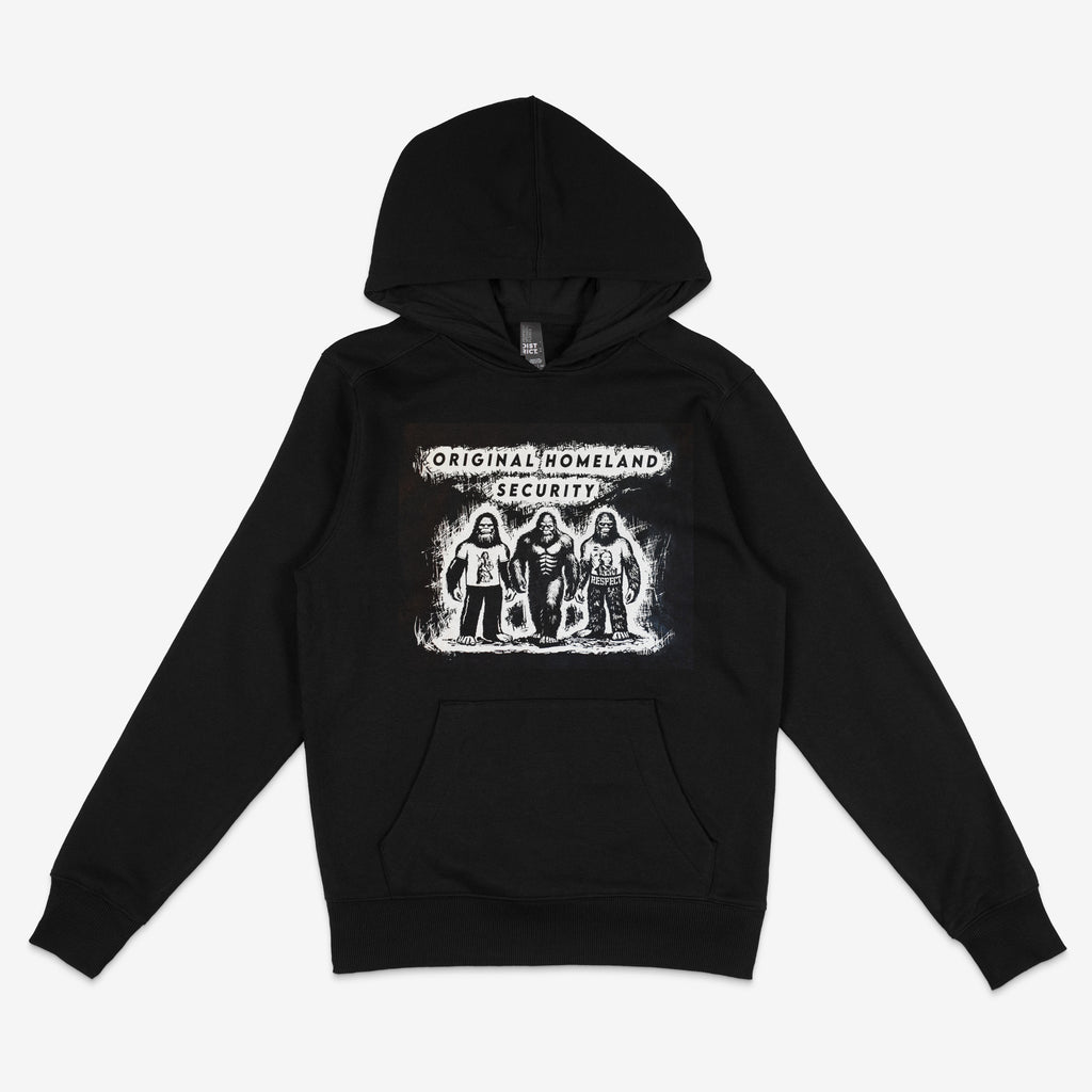 Original homeland security with three Sasquatches - Hoodie