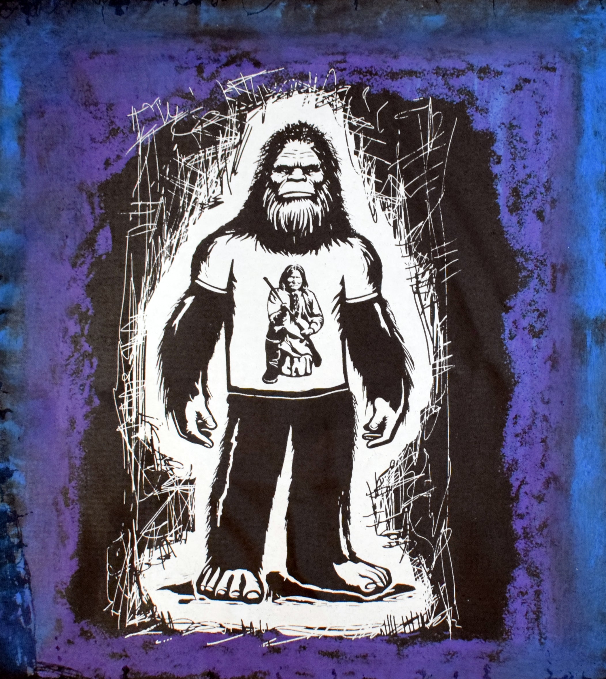 Sasquatch reppin Geronimo - Hoodie